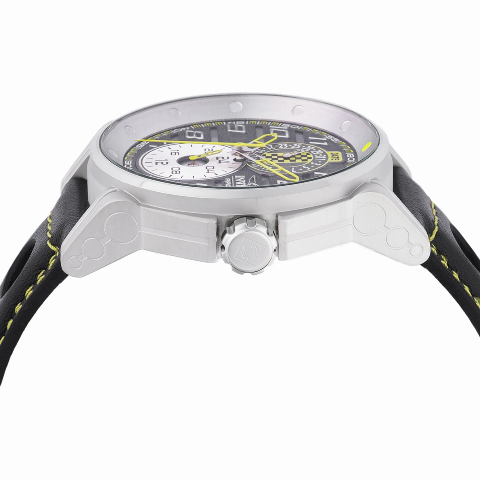 Invicta Men's Watch - Invicta Racing Silver Case Black and Red Leather Strap | 47534