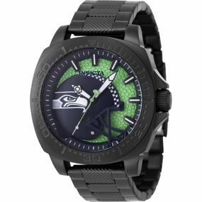 Invicta Men's Watch - NFL Seattle Seahawks Light Green and Blue Dial Bracelet | 47888