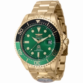 Invicta Men's Watch - Pro Diver Dual Time Automatic Green Dial Bracelet | 45818