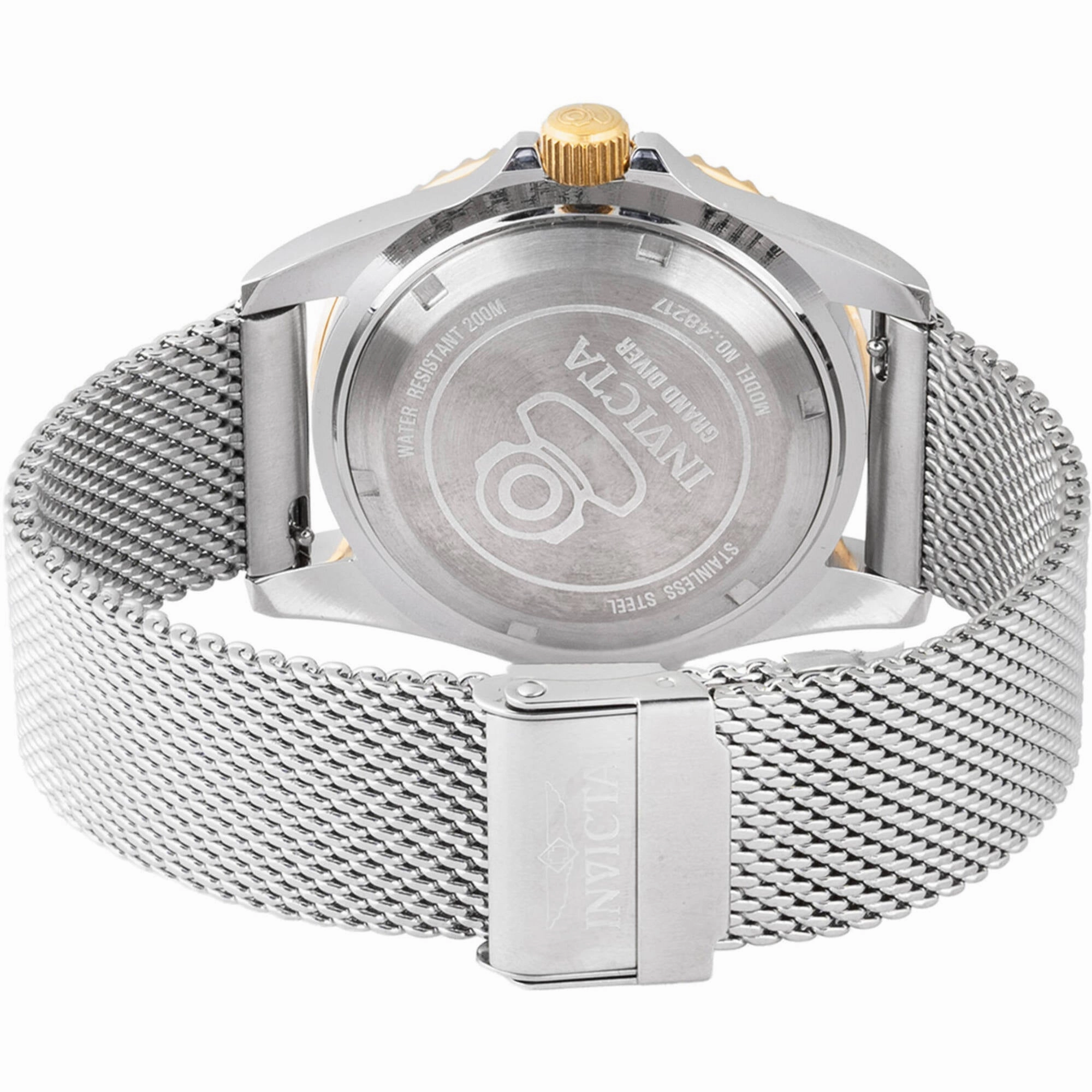 Invicta Men's Watch - Pro Diver Military Green Dial Silver Steel Bracelet | 48217