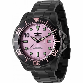 Invicta Men's Watch - Pro Diver Rotating Bezel Automatic Pink Dial Bracelet | 47187