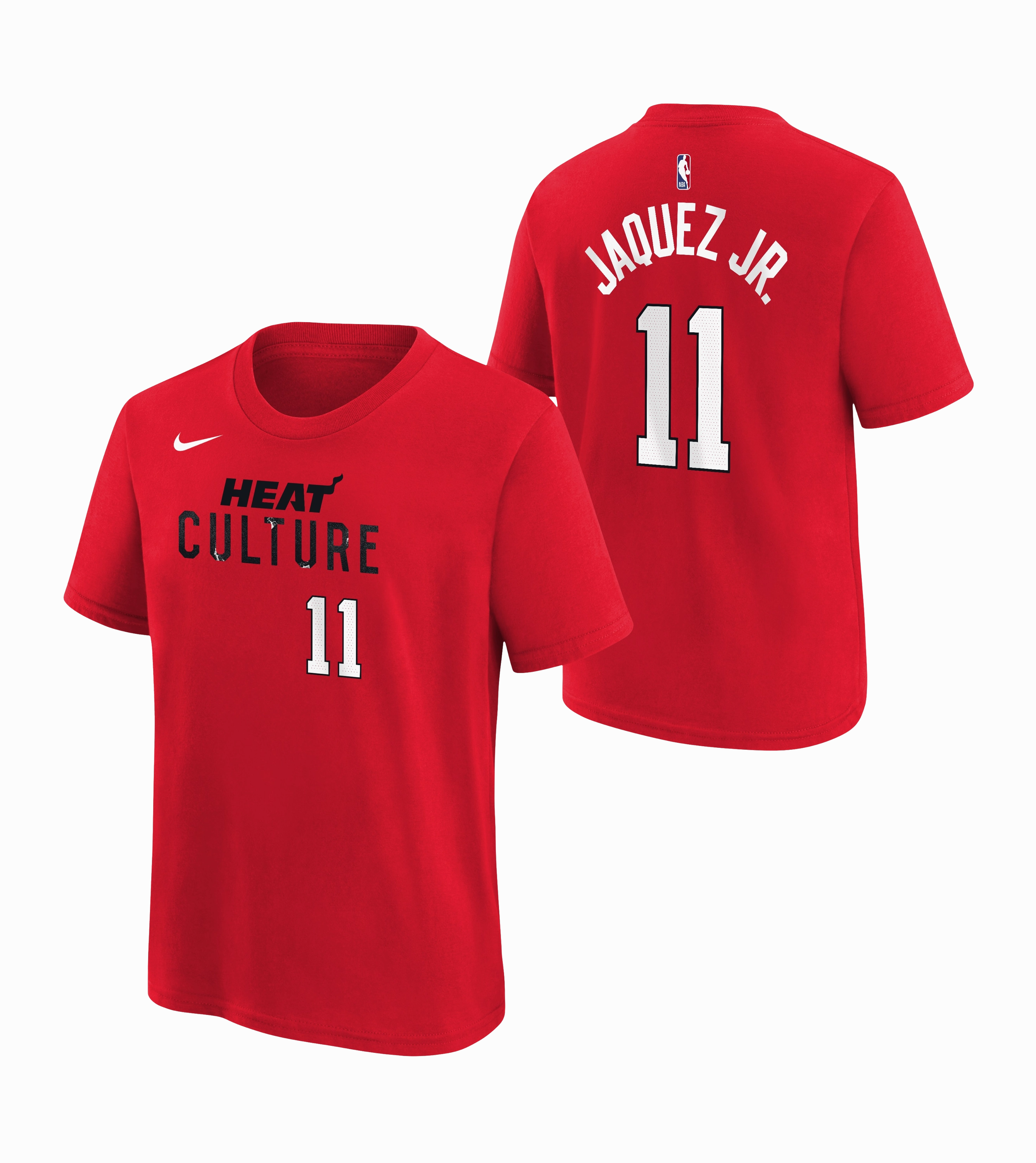 Jaime Jaquez Jr. Nike HEAT Culture: Blood Red Name & Number Youth Tee