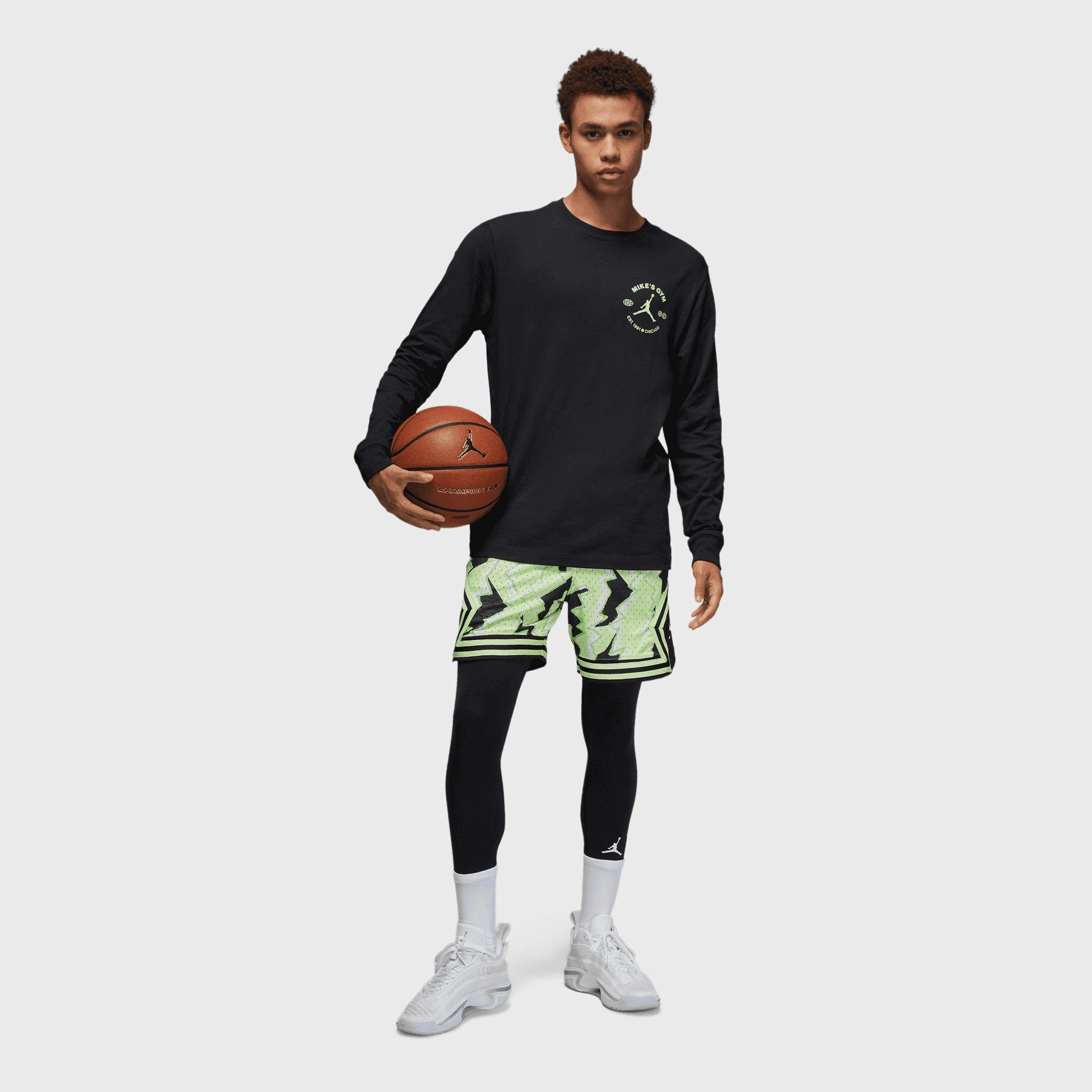 Jordan Sport Dri-FIT 3/4 Tights Black / Black - White