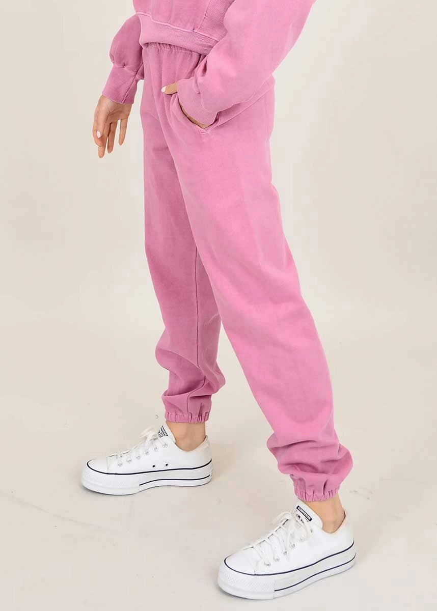 Josie Fleece Jogger - Dusty Rose