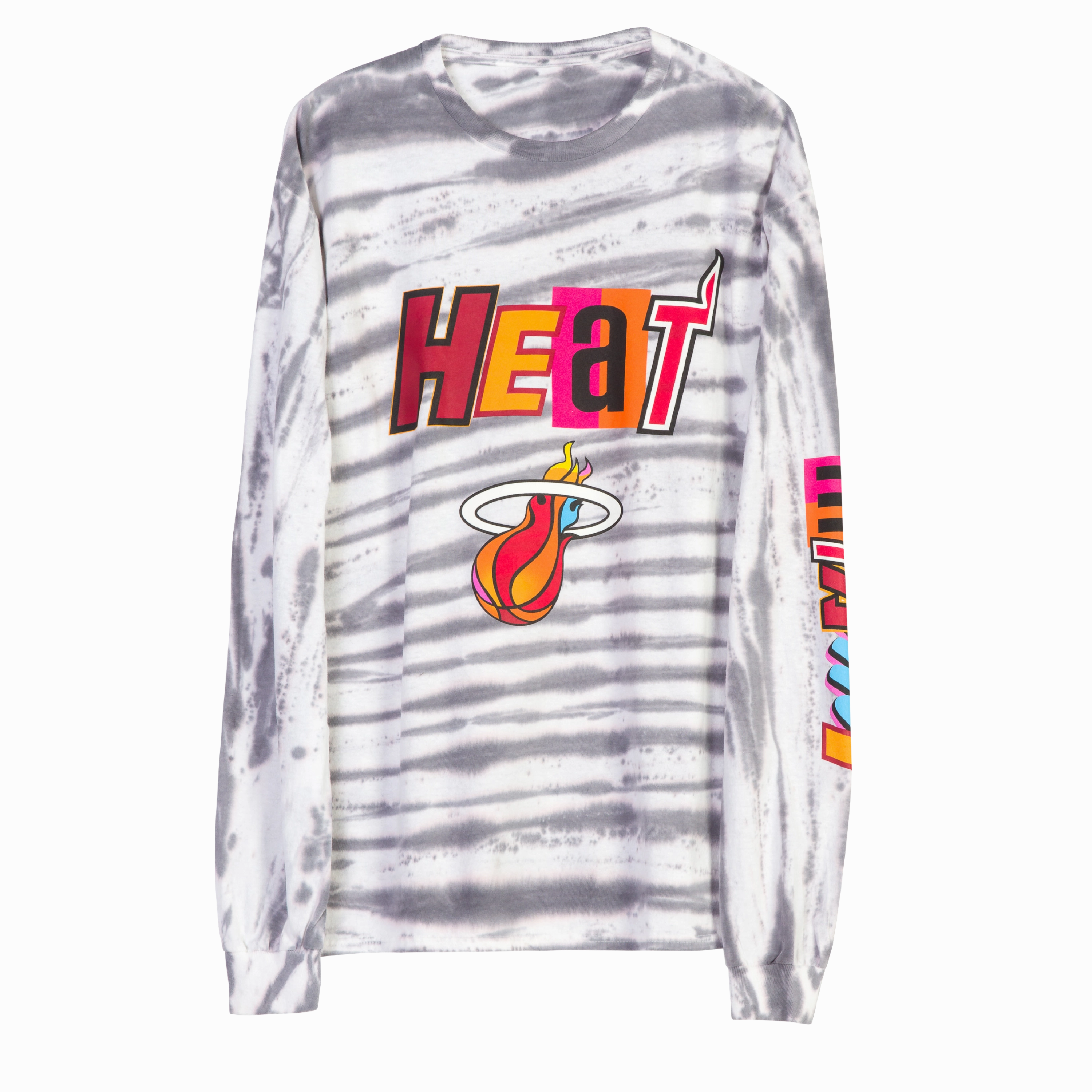 Junk Food Miami HEAT Full Court Mashup Long Sleeve Tee