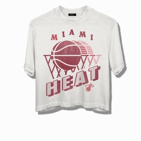 Junk Food Miami HEAT Women's Crop Tee