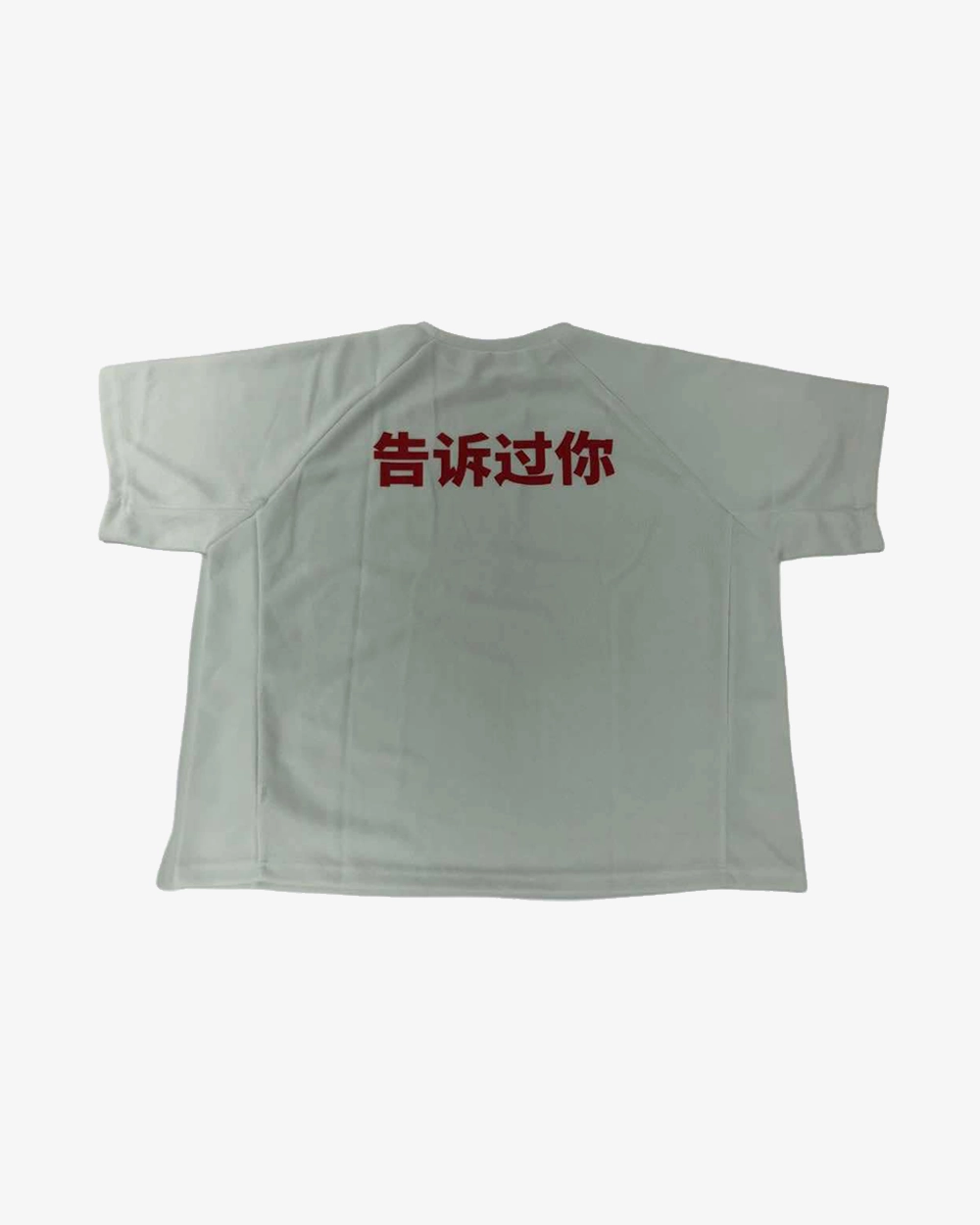 KANYE WEST CHINA HAIKOU VULTURES TOLD YOU JERSEY TEE WHITE