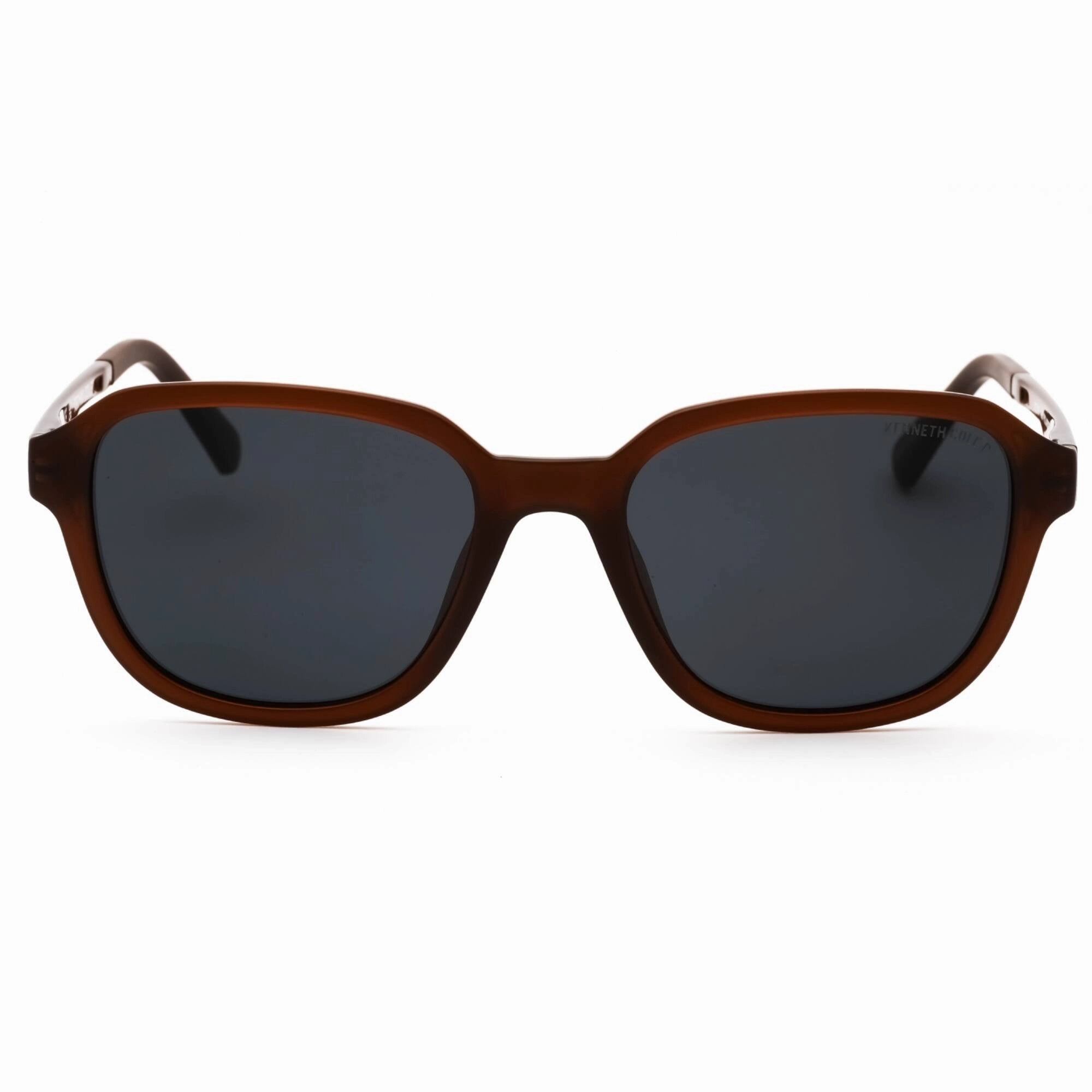 Kenneth Cole New York Men's Sunglasses - Matte Dark Brown Square Frame | KC7267 49D