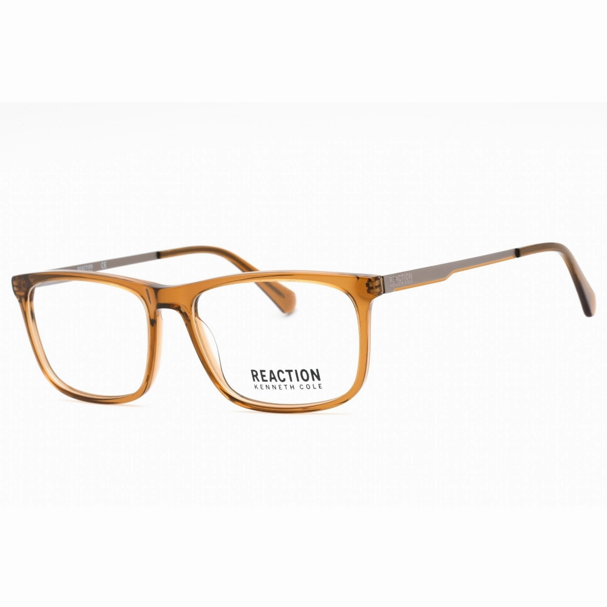 Kenneth Cole Reaction Men's Eyeglasses - Shiny Dark Brown Square Frame | KC0893 048