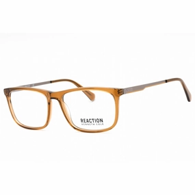Kenneth Cole Reaction Men's Eyeglasses - Shiny Dark Brown Square Frame | KC0893 048