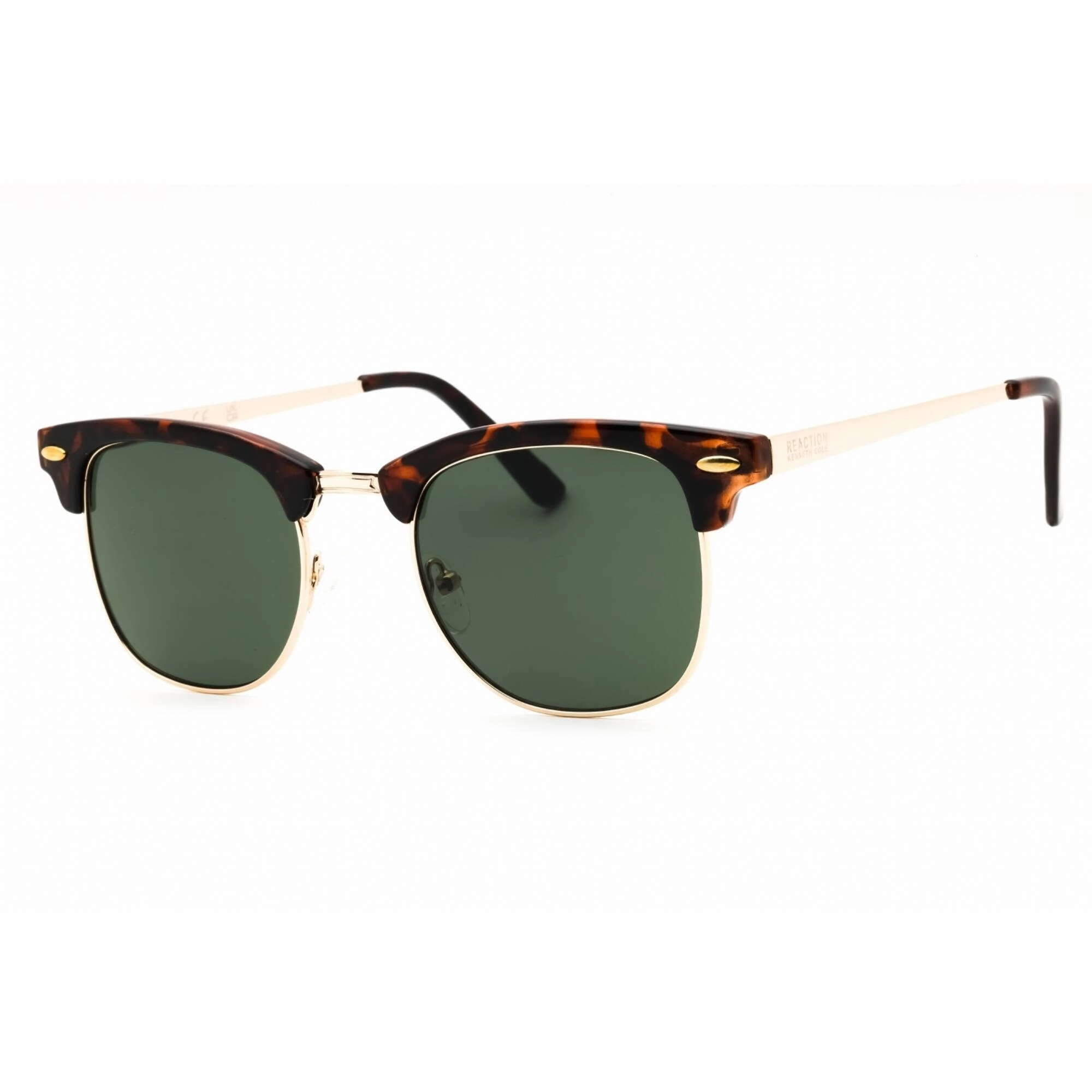 Kenneth Cole Reaction Men's Sunglasses - Dark Havana Square Full Rim | KC1330 52N