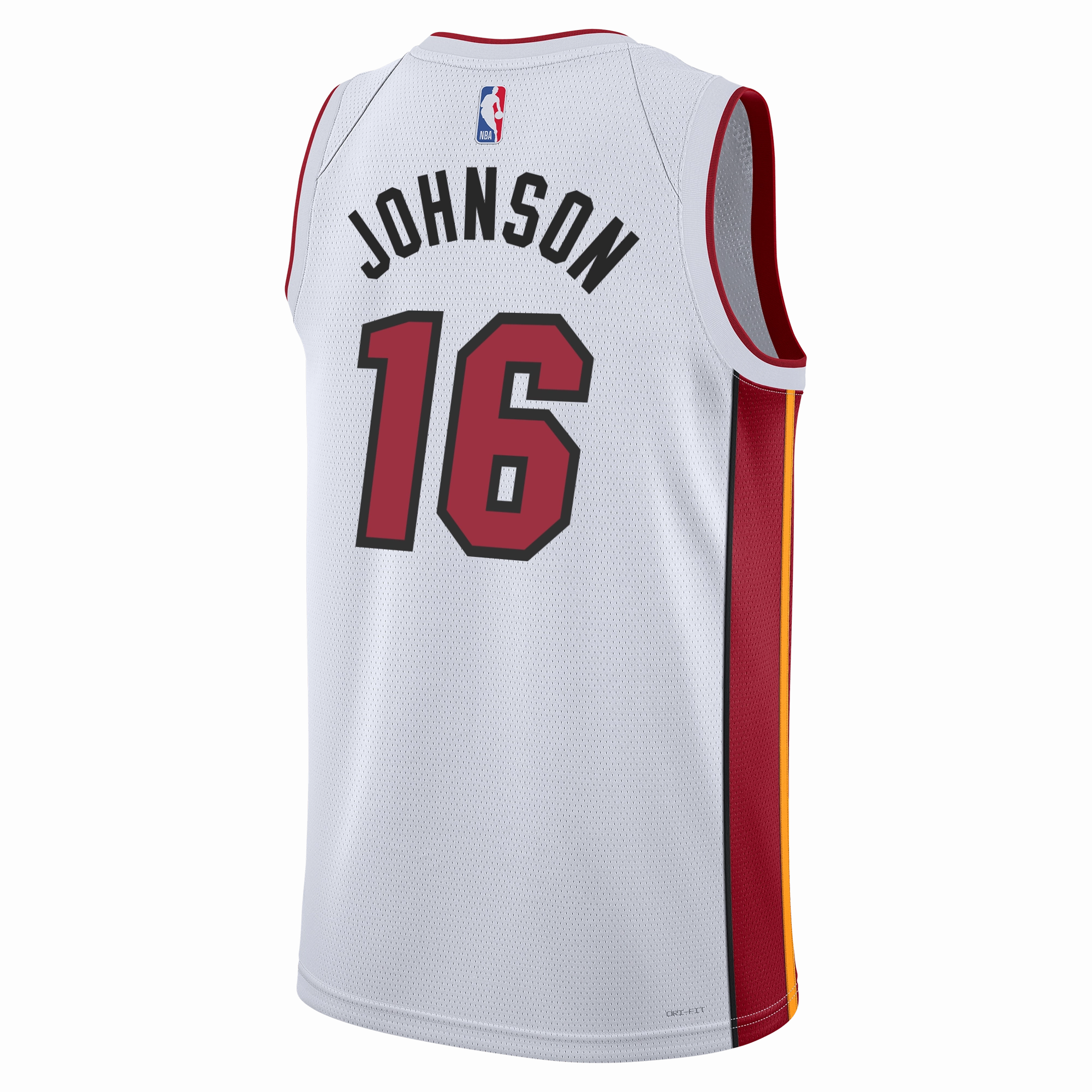 Keshad Johnson Nike Miami HEAT Association White Youth Swingman Jersey