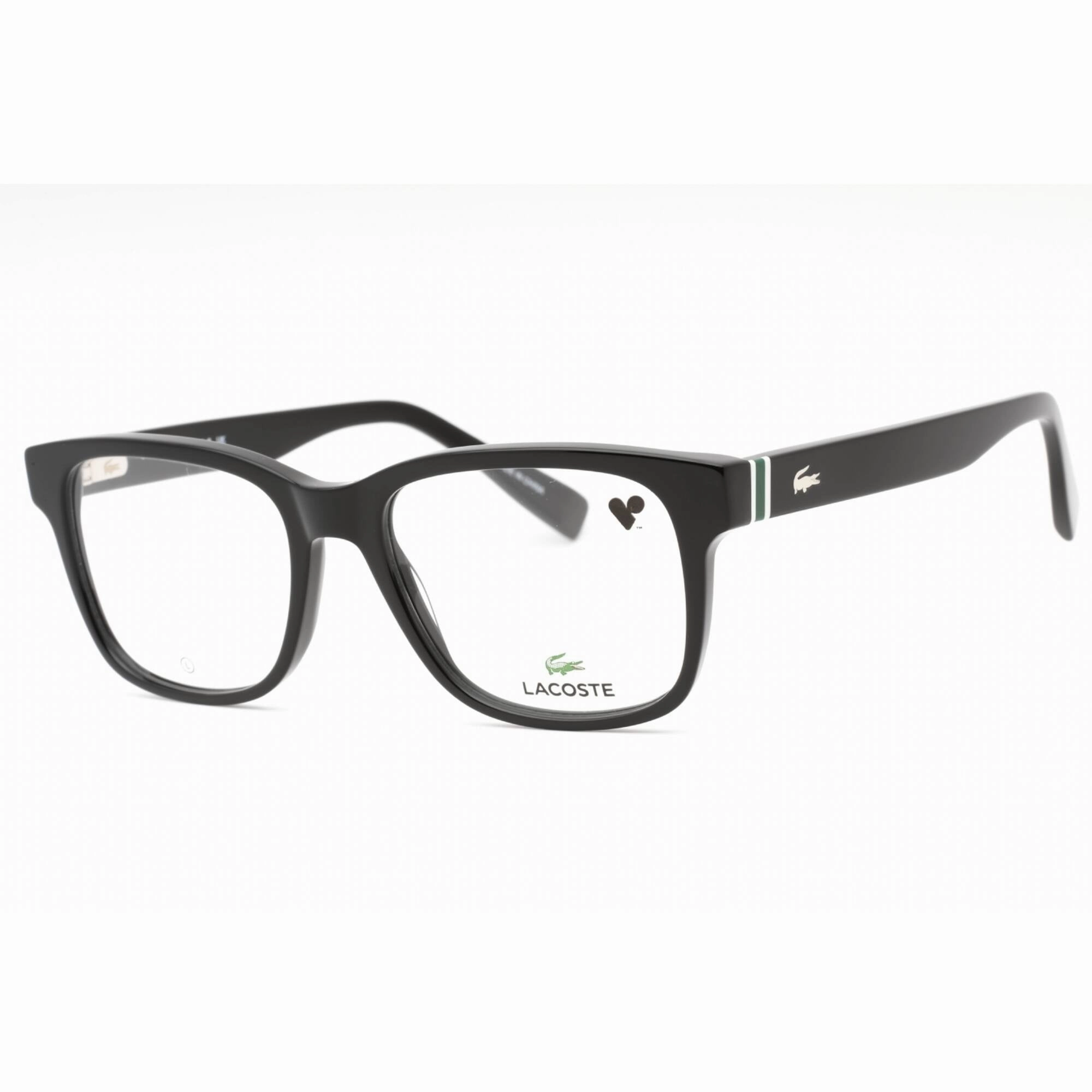 Lacoste Men's Eyeglasses - Black Plastic Full Rim Frame Clear Demo Lens | L2937 001