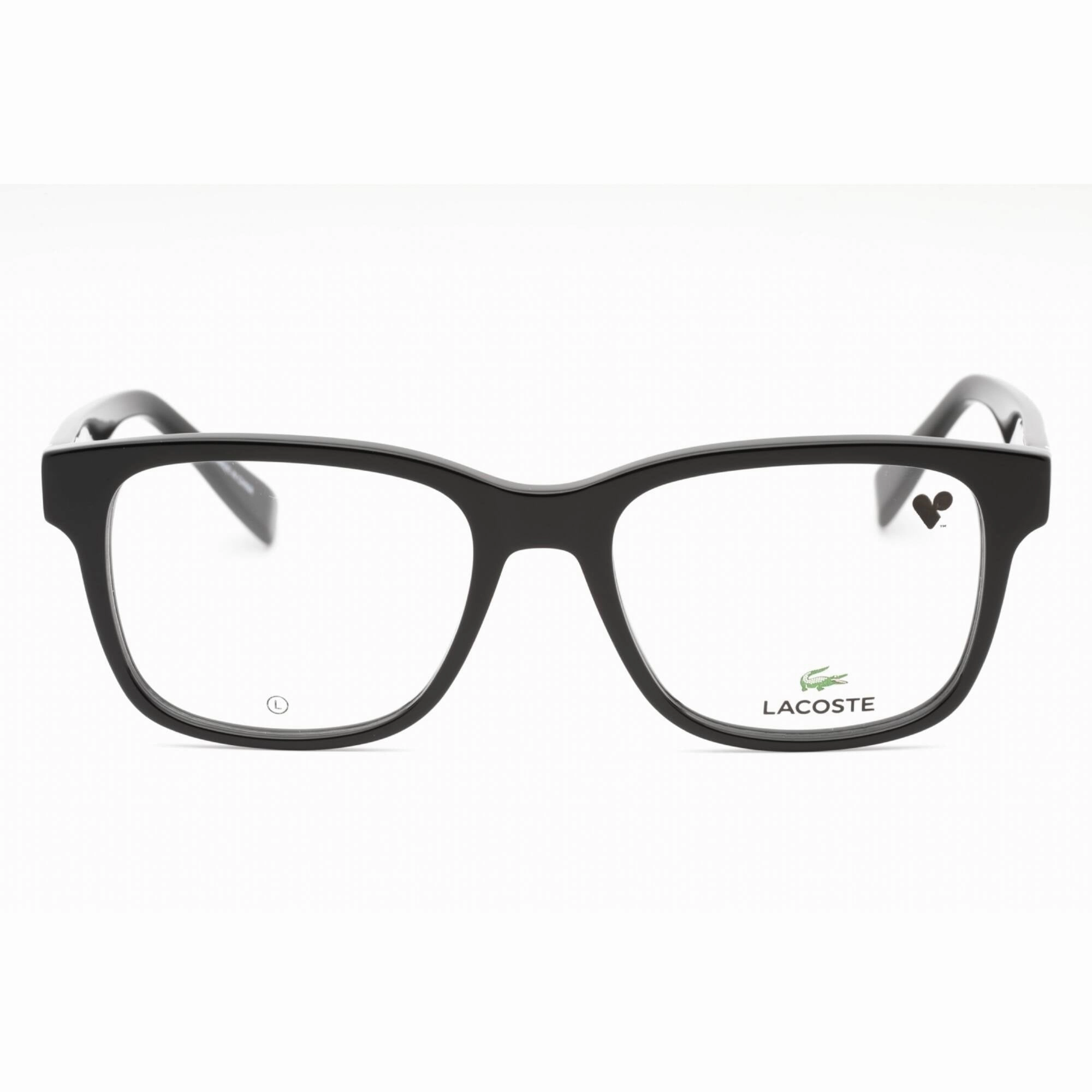 Lacoste Men's Eyeglasses - Black Plastic Full Rim Frame Clear Demo Lens | L2937 001