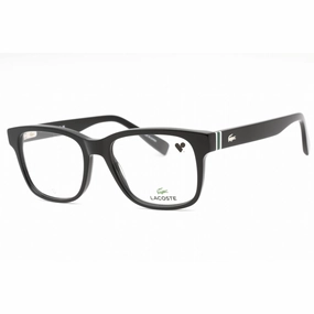Lacoste Men's Eyeglasses - Black Plastic Full Rim Frame Clear Demo Lens | L2937 001