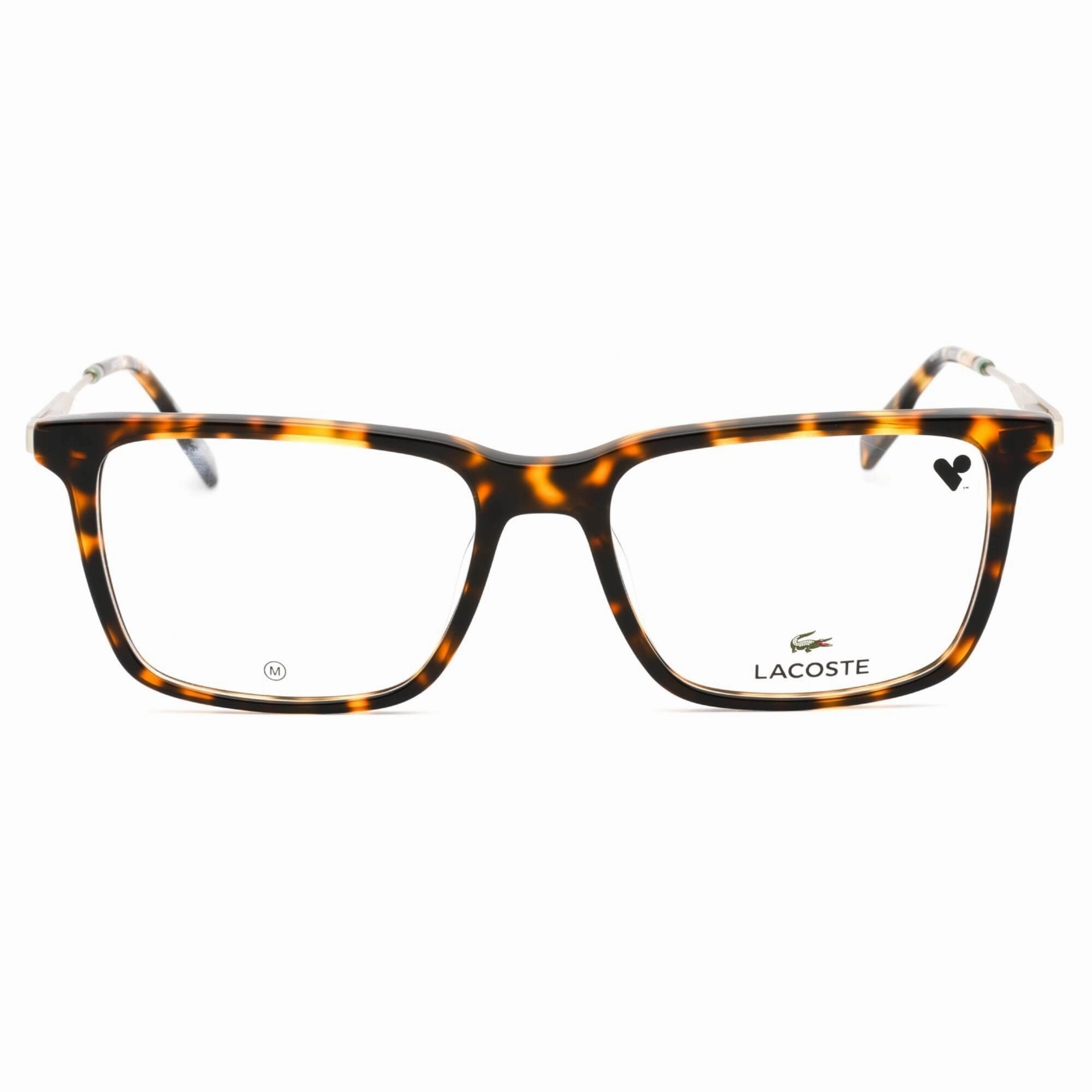 Lacoste Men's Eyeglasses - Clear Lens Dark Havana Rectangular Shape Frame | L2925 230