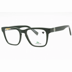 Lacoste Men's Eyeglasses - Dark Green Plastic Square Shape Full Rim Frame | L2932 318