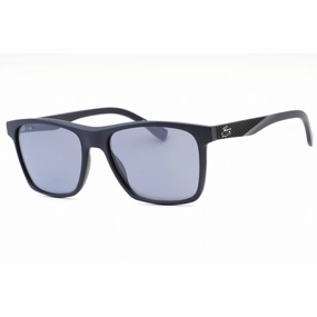 Lacoste Men's Sunglasses - Blue Matte Plastic Rectangular Full Rim Frame | L900S 424