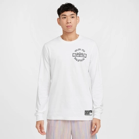 LeBron Max 90 Long-Sleeve Basketball T-Shirt (White)