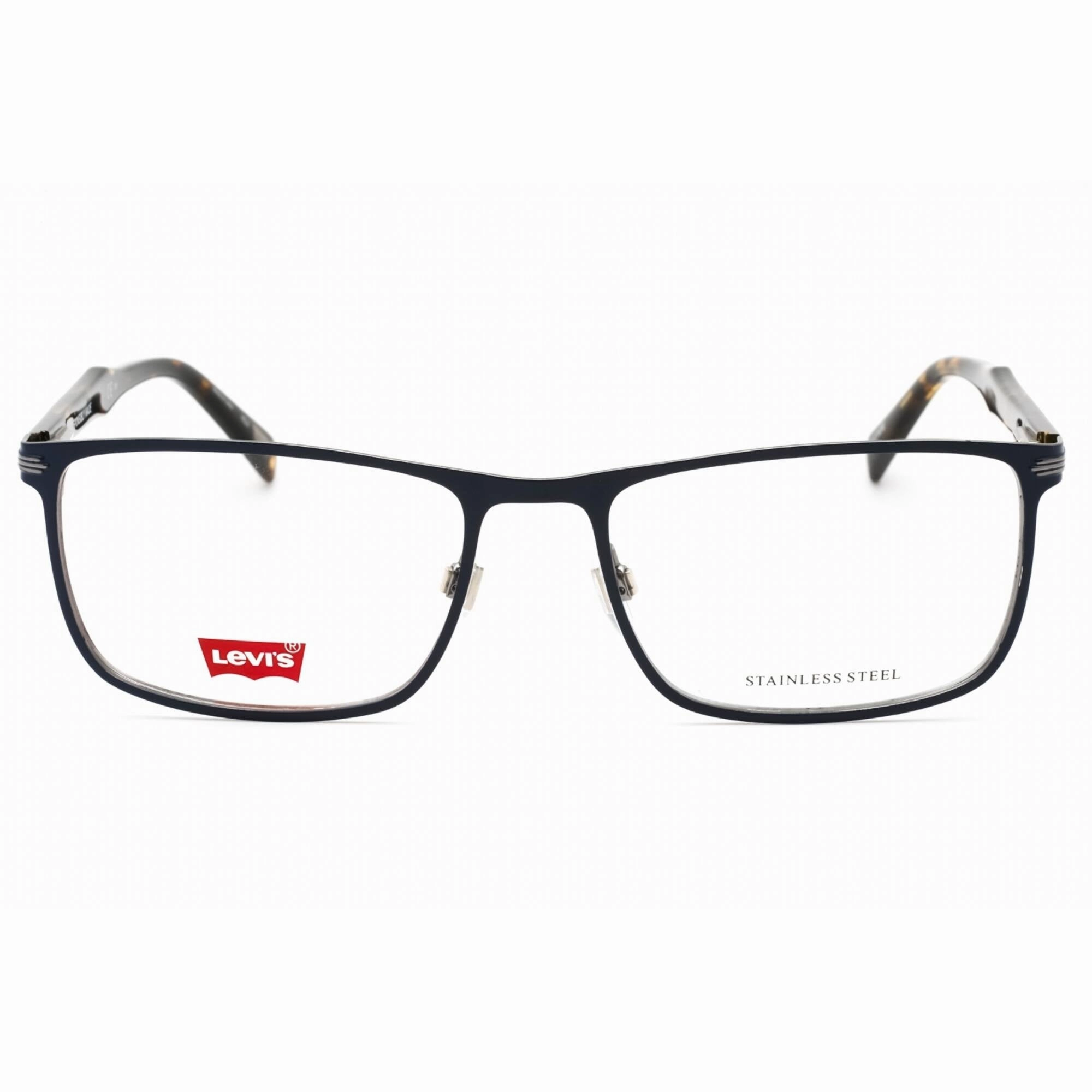 Levi's Men's Eyeglasses - Blue Metal Rectangular Full Rim Frame | LV 5033 0PJP 00