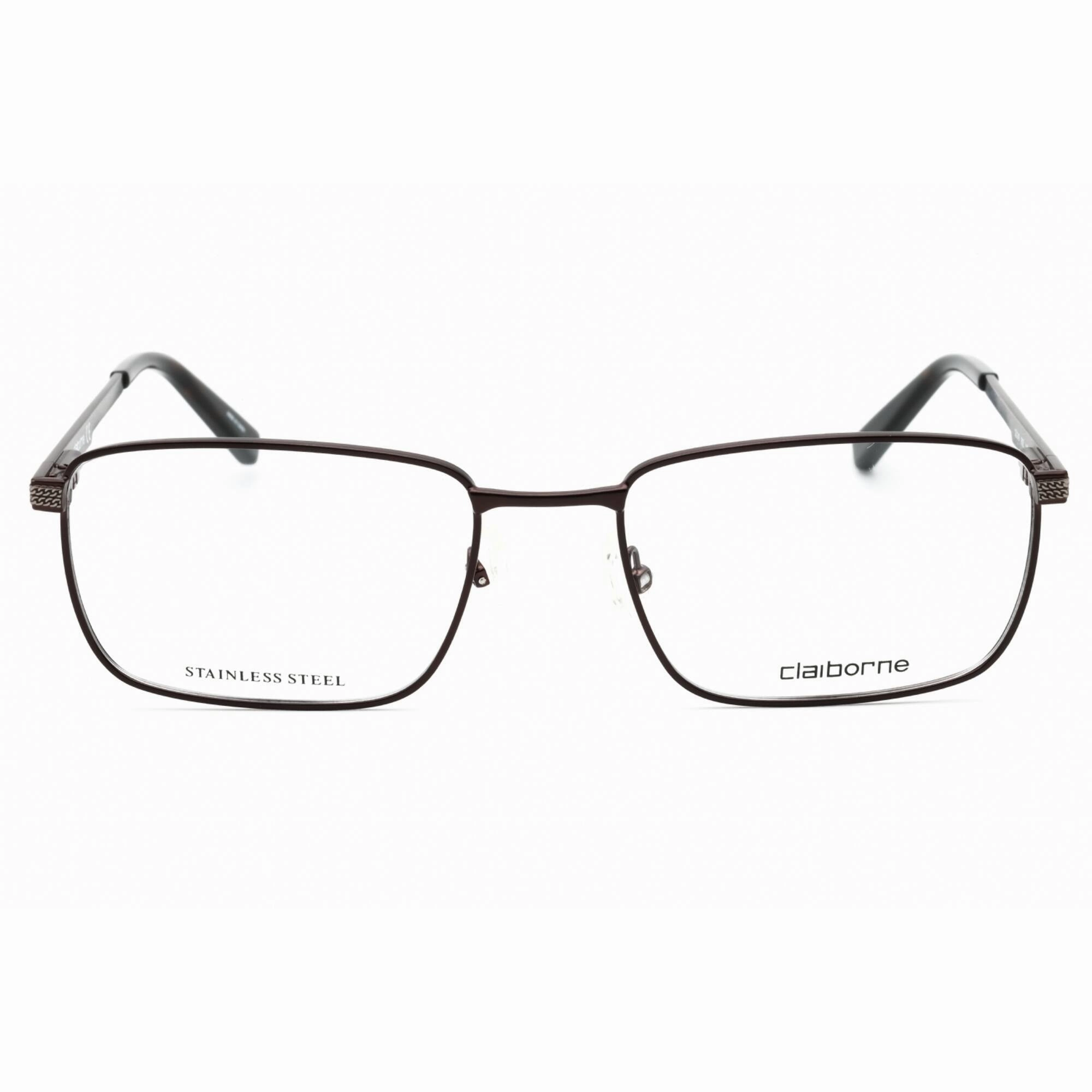 Liz Claiborne Men's Eyeglasses - Dark Brown Metal Rectangular Frame | CB 249 0R0Z 00
