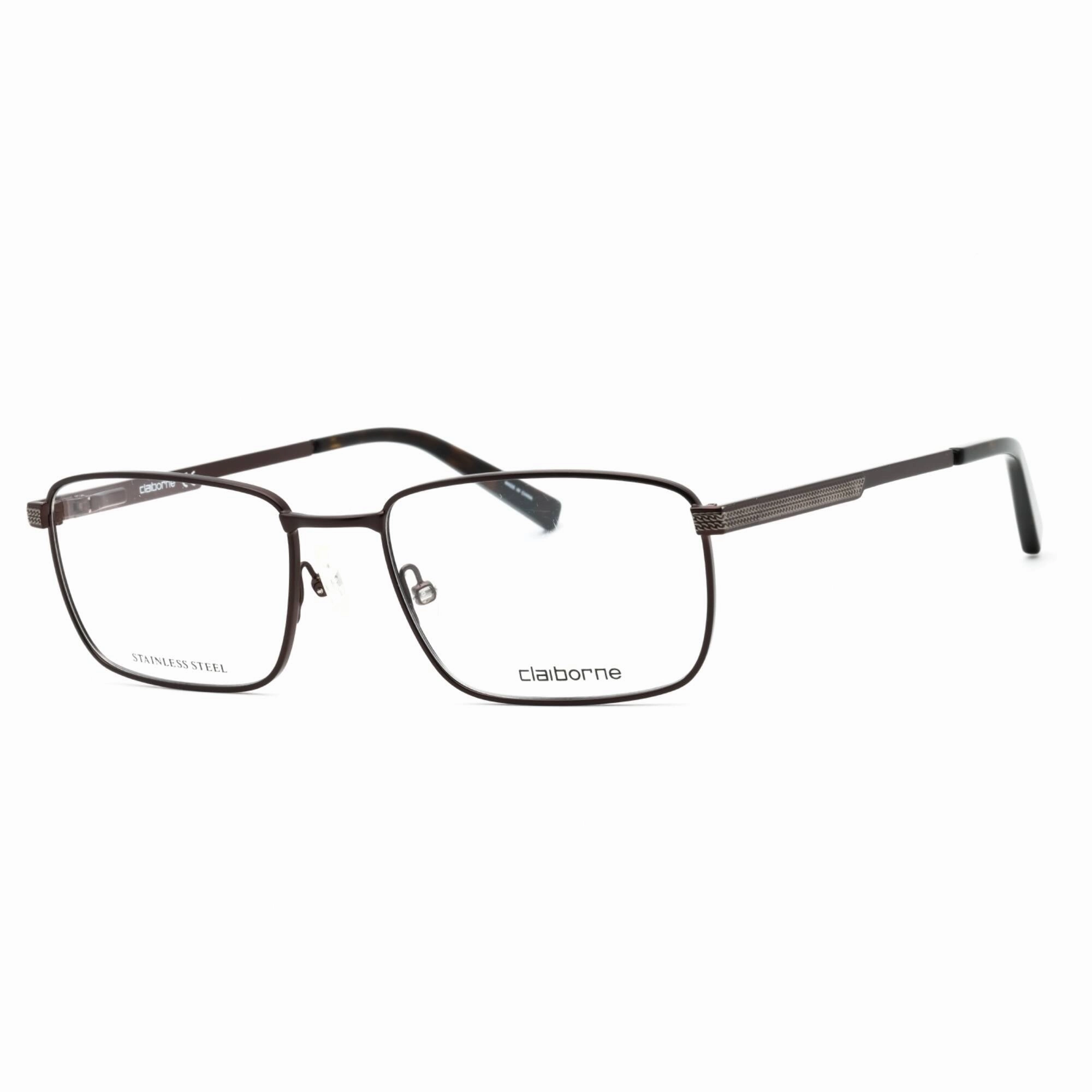 Liz Claiborne Men's Eyeglasses - Dark Brown Metal Rectangular Frame | CB 249 0R0Z 00