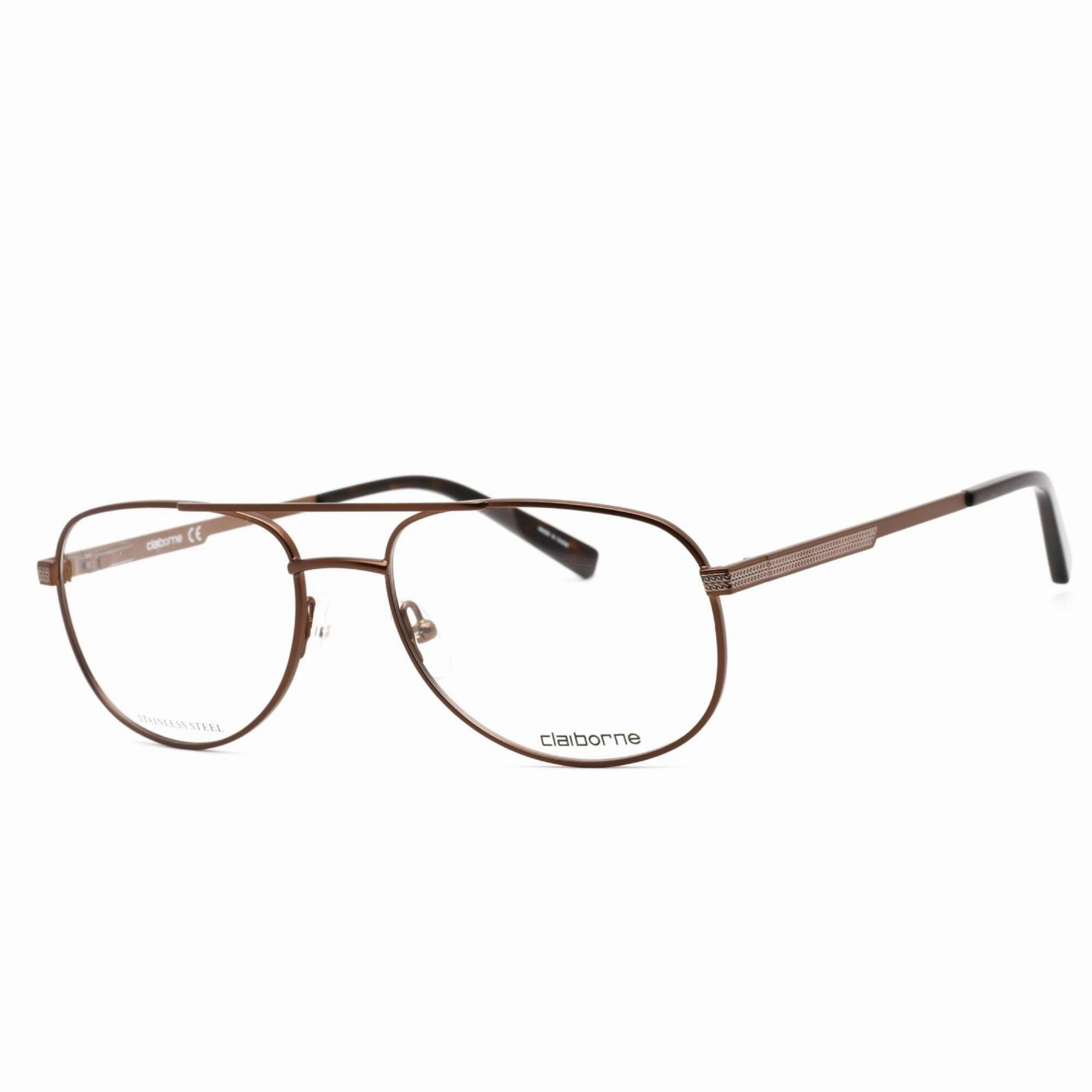 Liz Claiborne Men's Eyeglasses - Full Rim Matte Brown Metal Aviator | CB 250 04IN 00