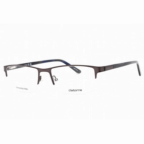 Liz Claiborne Men's Eyeglasses - Matte Grey Metal Rectangular Shape Frame | CB 254 FRE