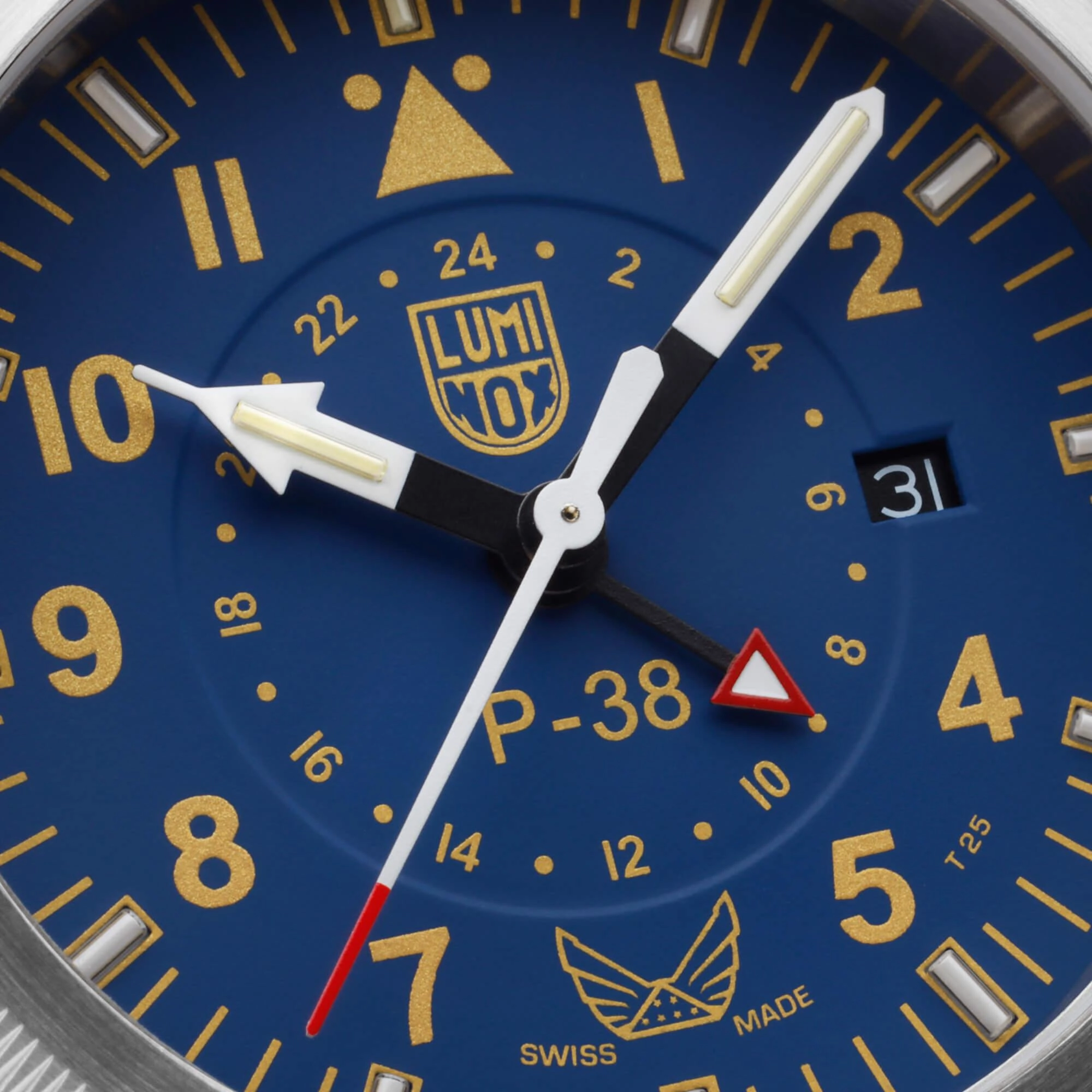 Luminox Men's Watch - Volition America P-38 Lightning Blue Dial Strap | XA.9521.VOL