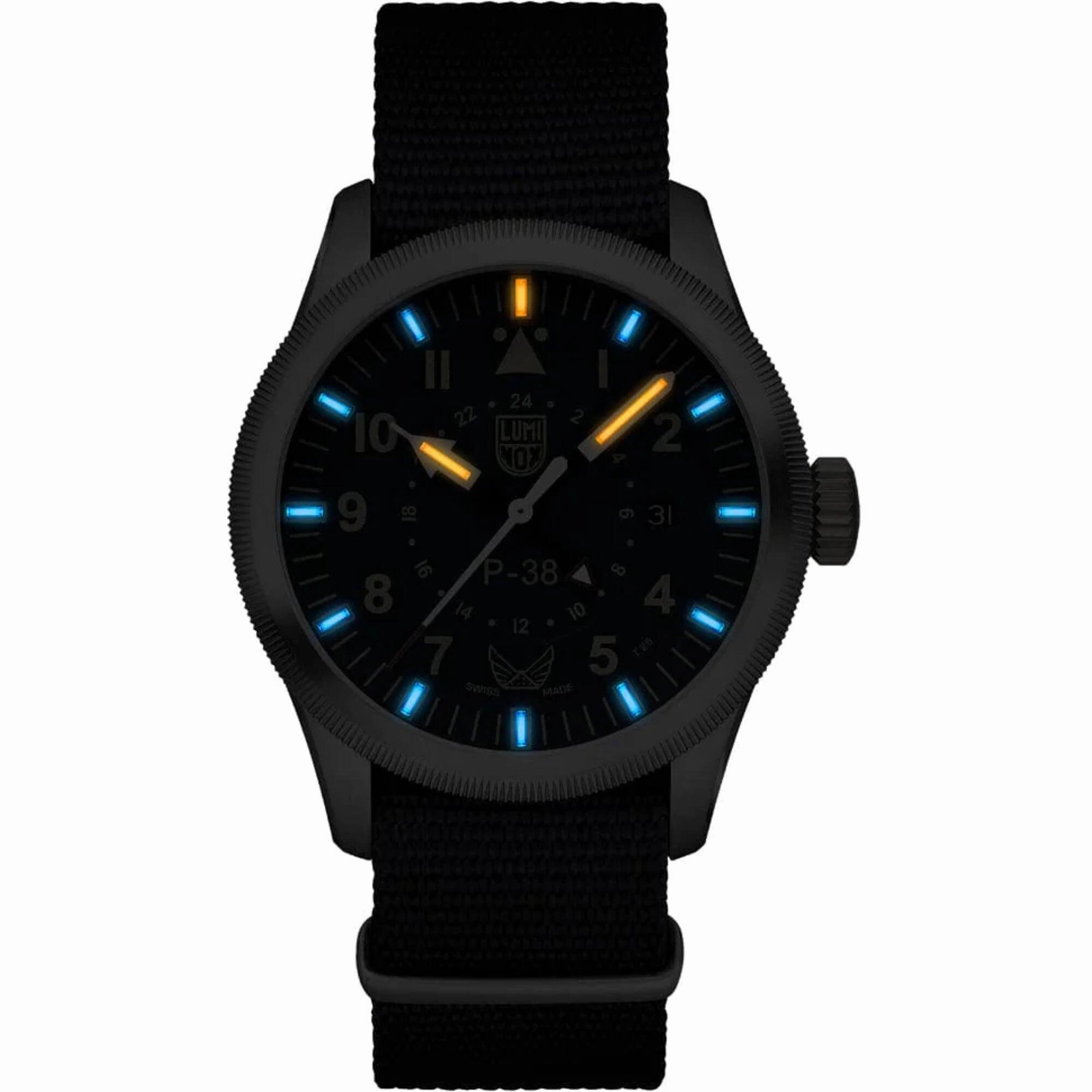Luminox Men's Watch - Volition America P-38 Lightning Blue Dial Strap | XA.9521.VOL