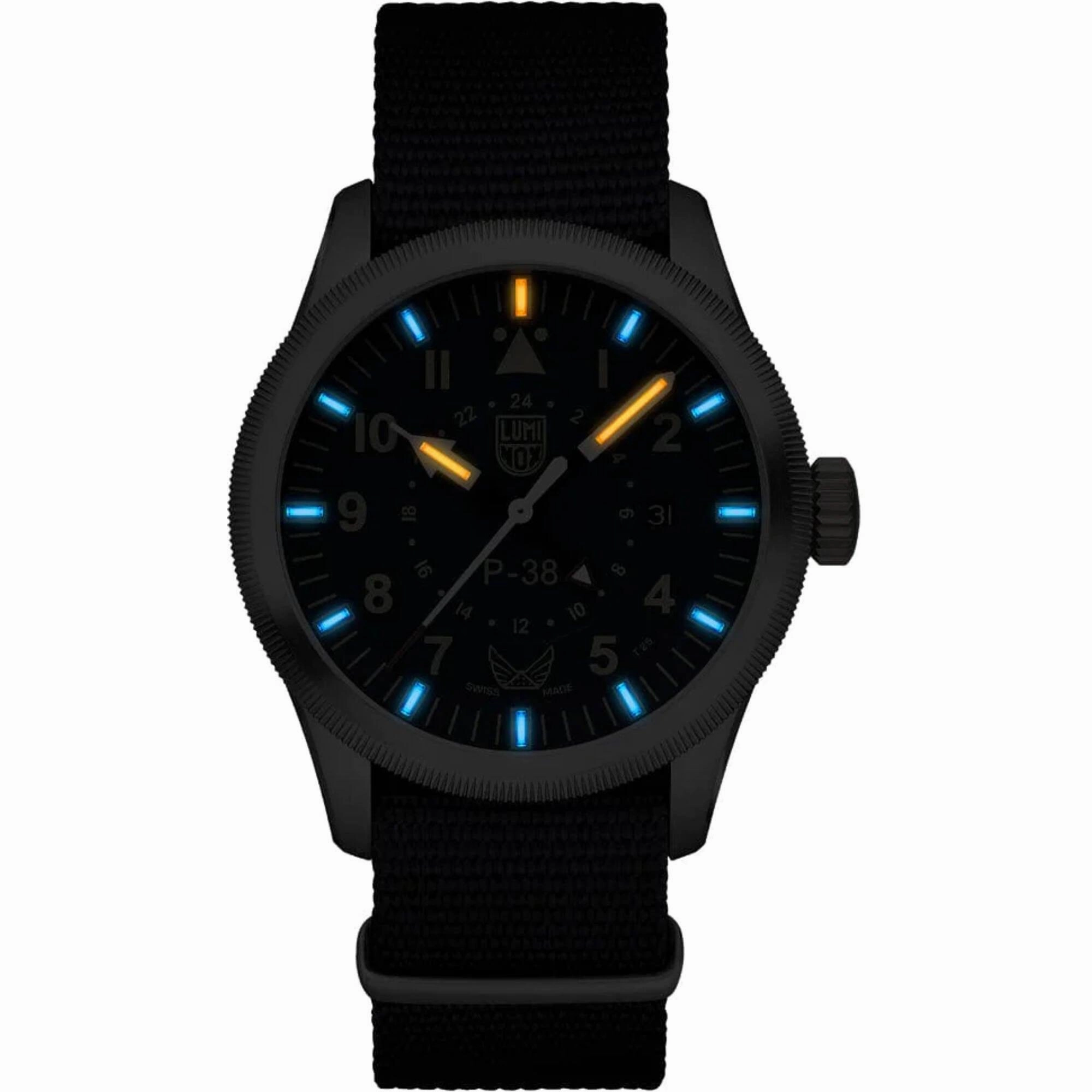 Luminox Men's Watch - Volition America P-38 Lightning Blue Dial Strap | XA.9521.VOL