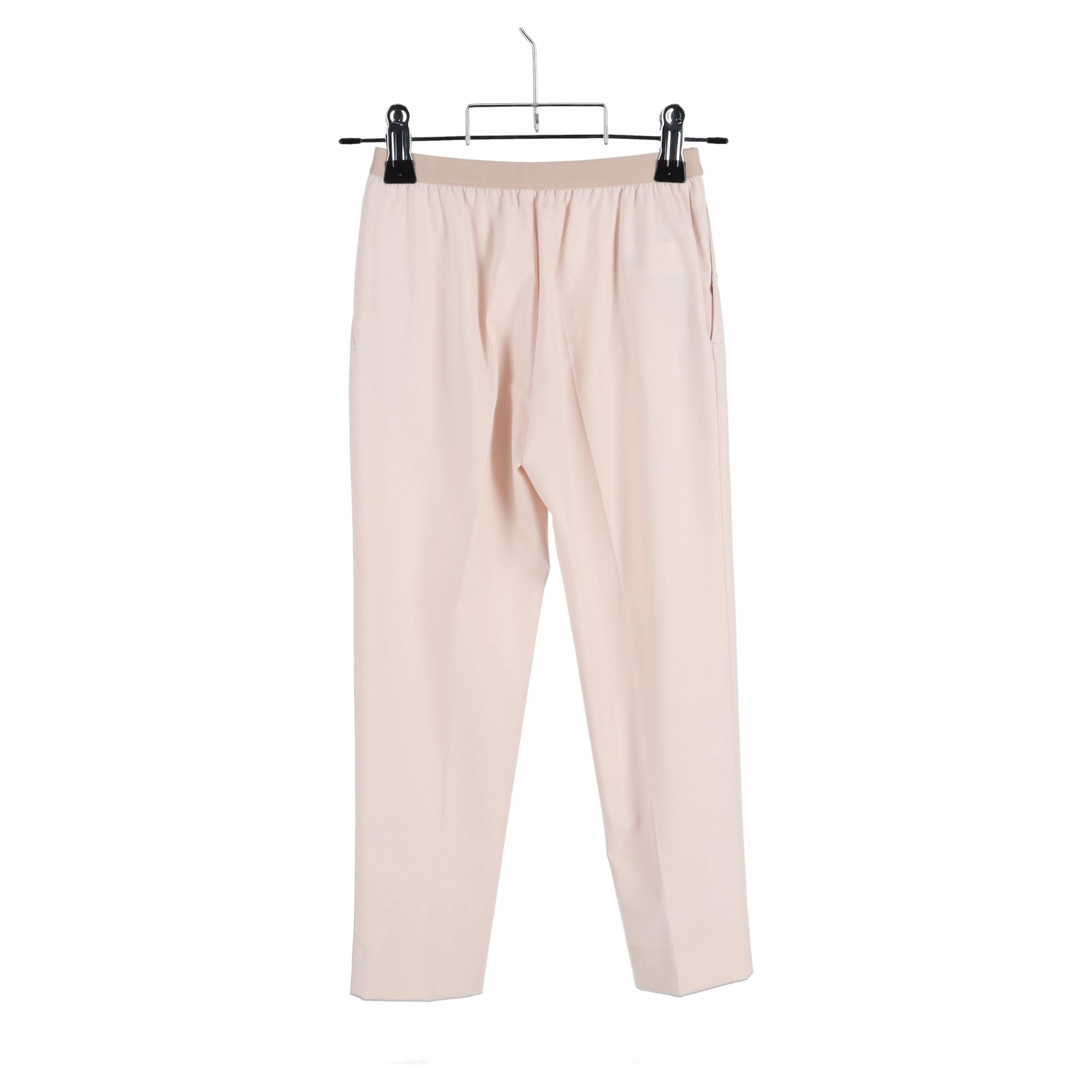 Maison Margiela Straight Leg Trousers in Pastel Pink Polyester