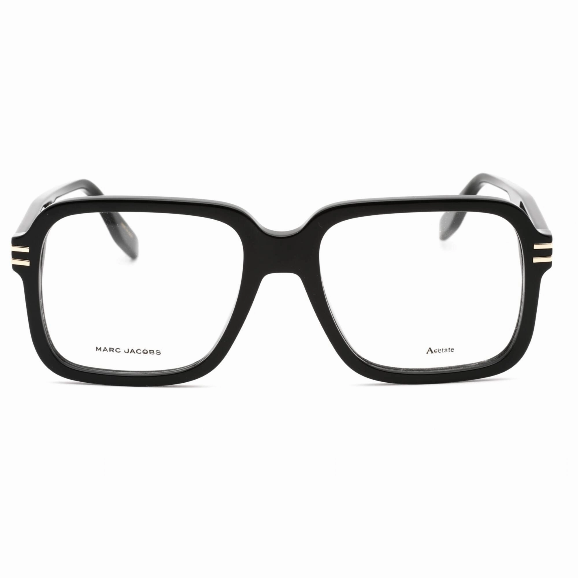 Marc Jacobs Men's Eyeglasses - Clear Demo Lens Black Square Frame | MARC 681 0807 00