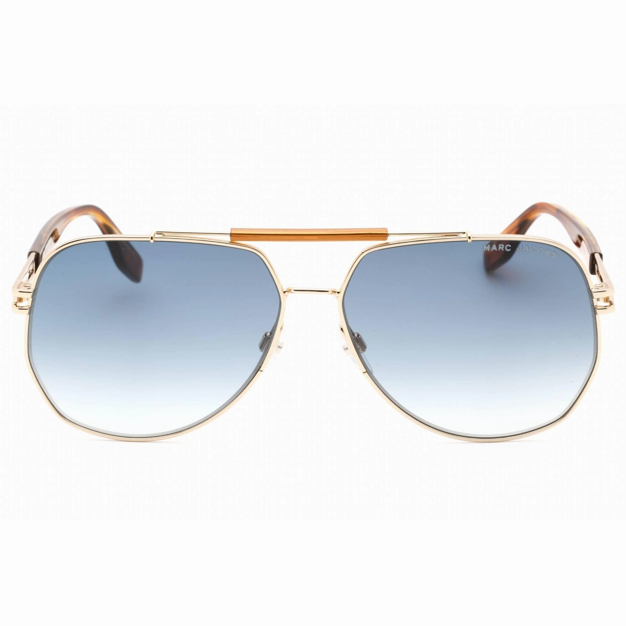 Marc Jacobs Men's Sunglasses Beige Horn Full Rim Aviator Frame | MARC 673/S 0HR3 08