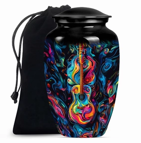 Melodious Remembrance: Guitar Urn for Honoring Men's Memories