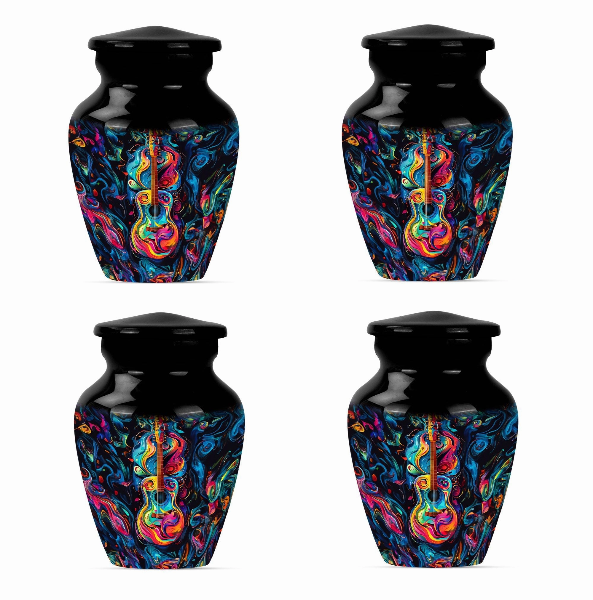 Melodious Remembrance: Guitar Urn for Honoring Men's Memories