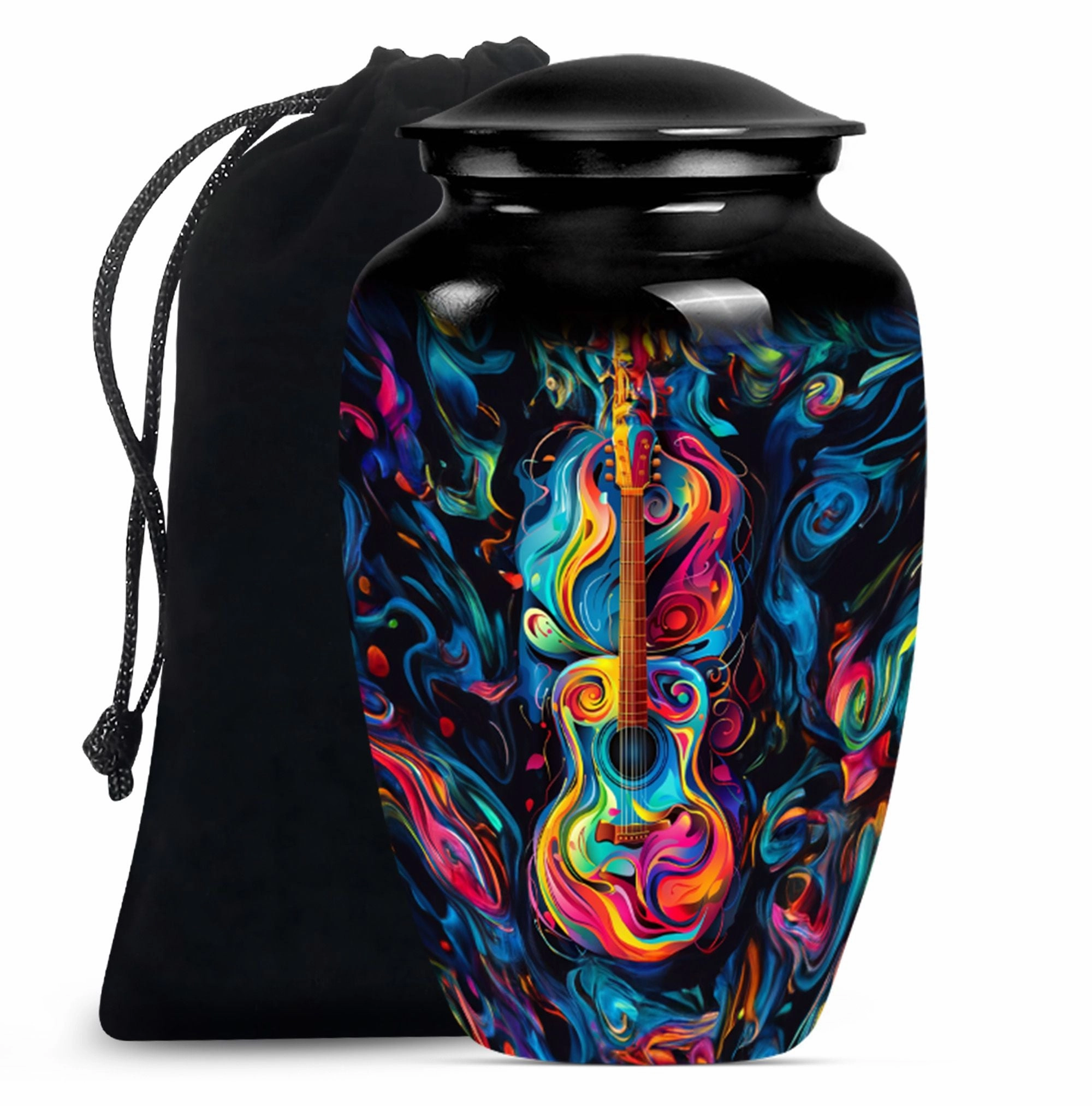 Melodious Remembrance: Guitar Urn for Honoring Men's Memories