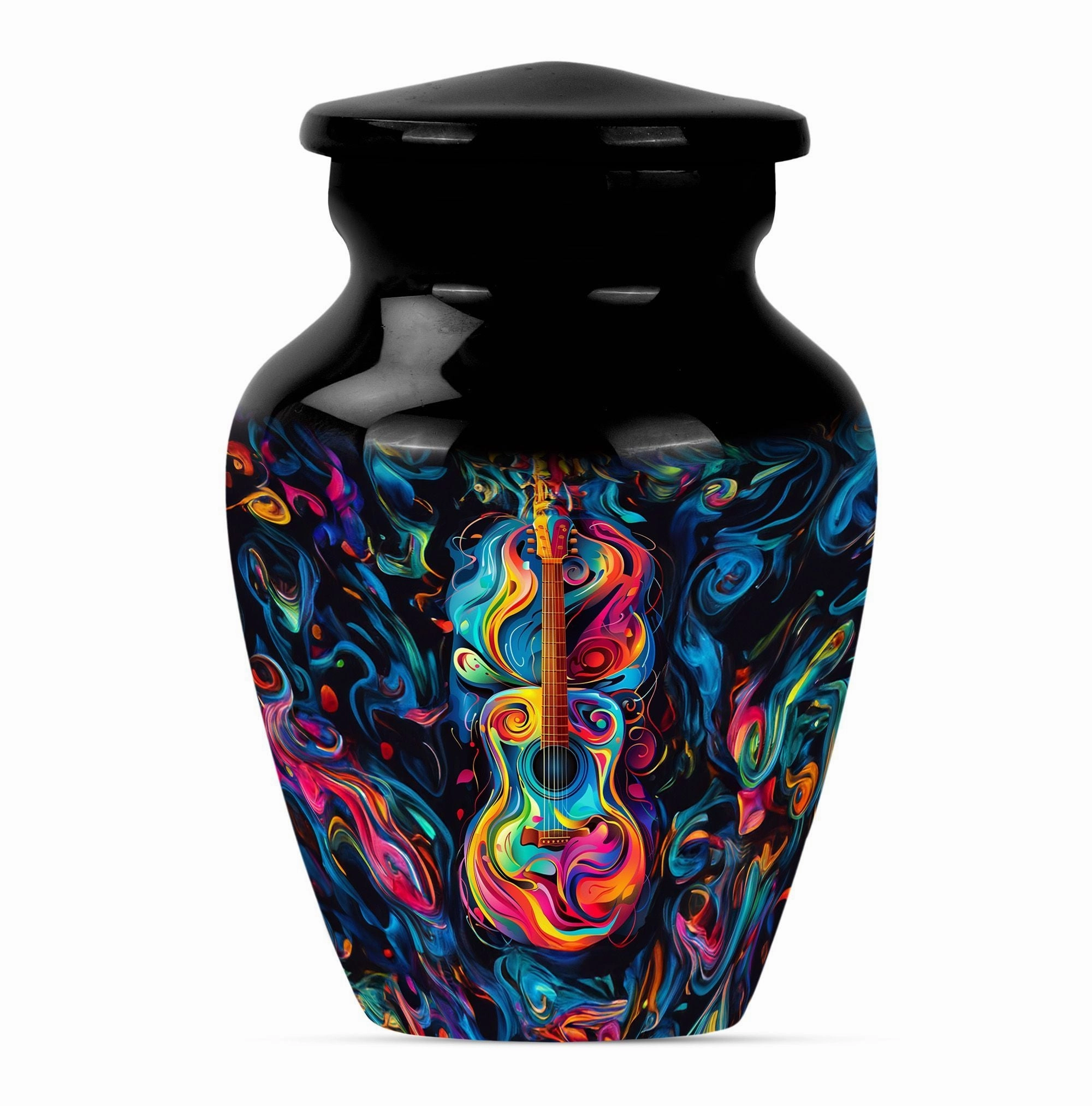 Melodious Remembrance: Guitar Urn for Honoring Men's Memories