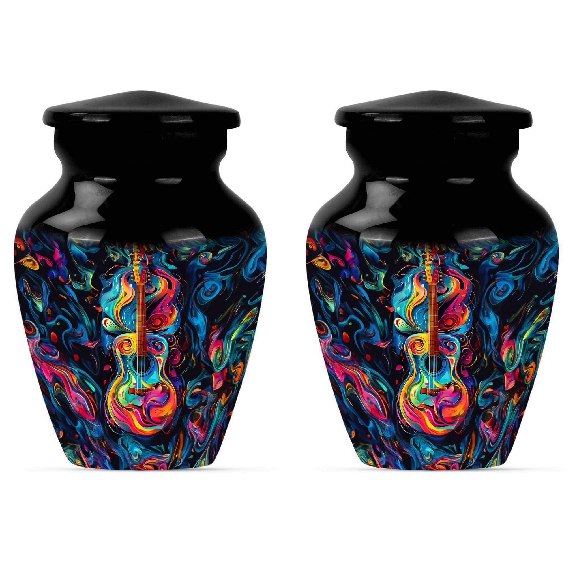 Melodious Remembrance: Guitar Urn for Honoring Men's Memories
