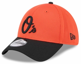 Men's Baltimore Orioles New Era Orange 2025 Spring Training 39THIRTY Flex-Fit Hat