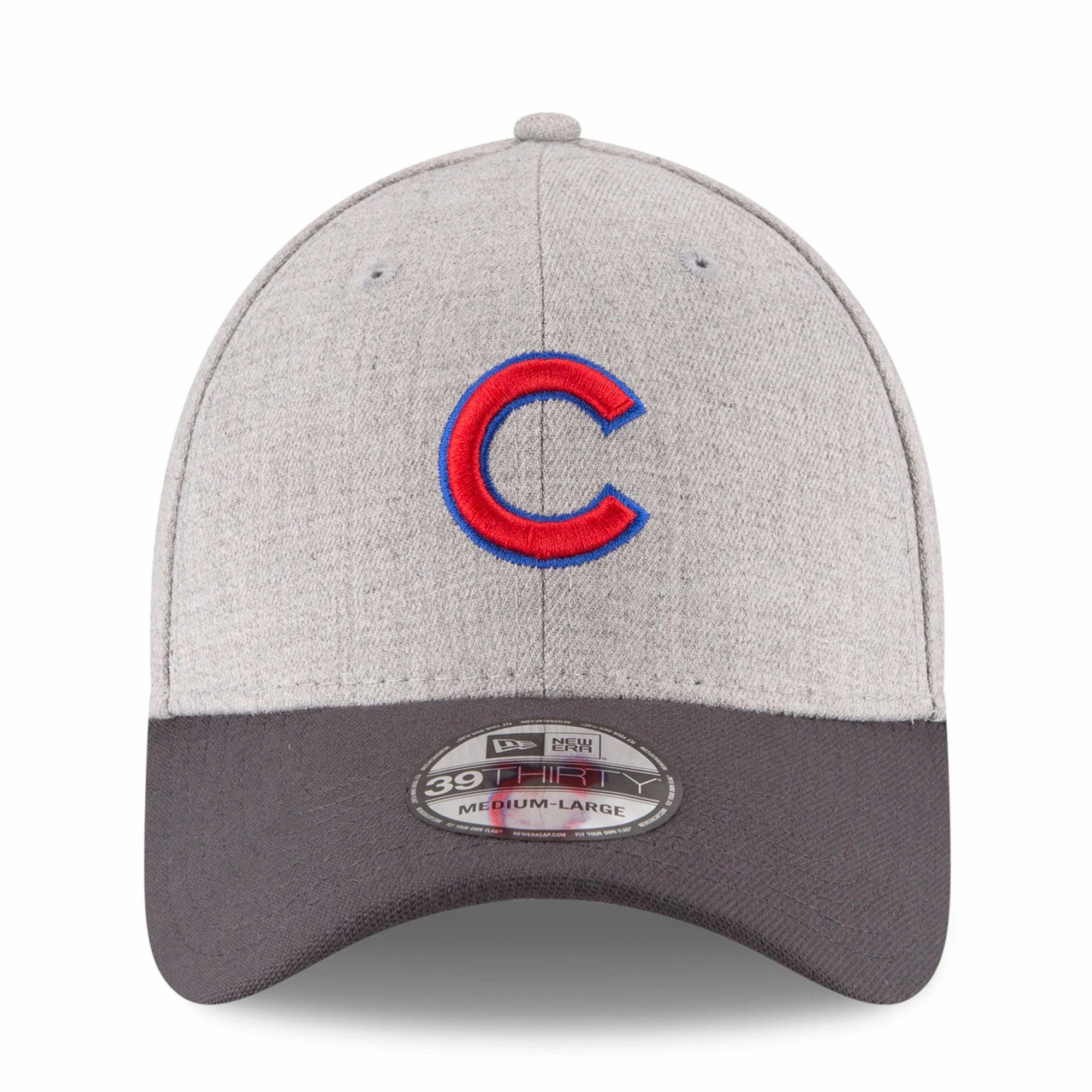 Men's Chicago Cubs New Era Heathered Gray/Graphite Change Up Classic 39THIRTY Flex Hat