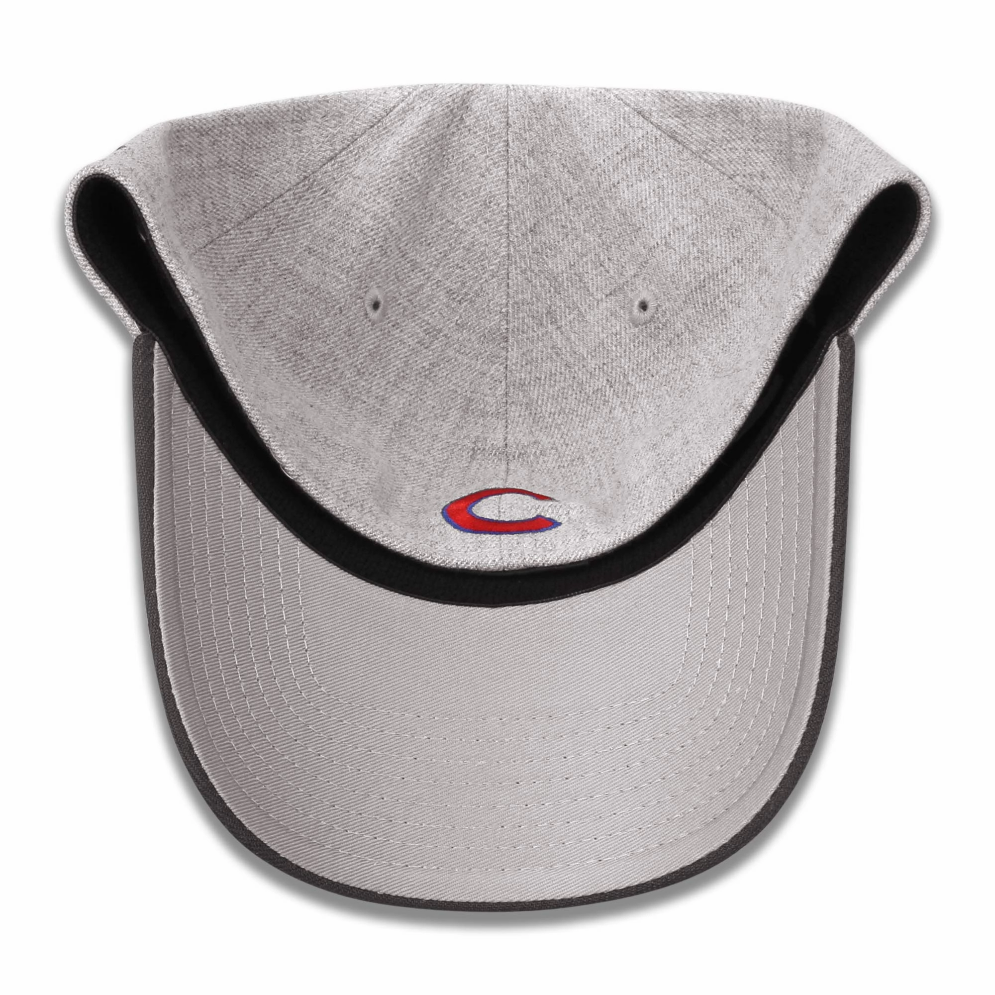 Men's Chicago Cubs New Era Heathered Gray/Graphite Change Up Classic 39THIRTY Flex Hat