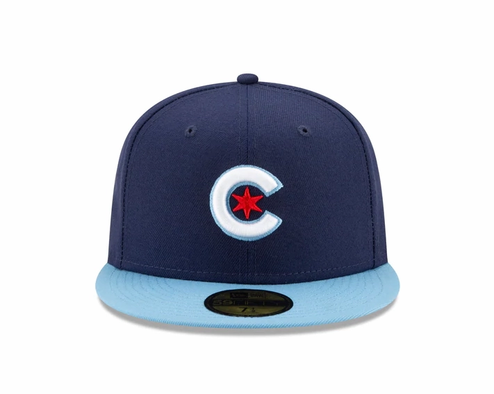 Men's Chicago Cubs New Era Navy/Light Blue City Connect 59FIFTY Fitted Hat