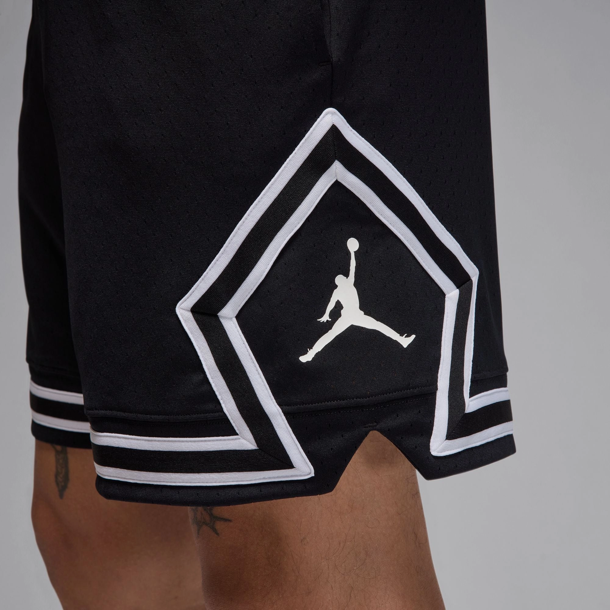 Men's Jordan Dri-FIT Mesh Diamond Shorts - BLACK/WHITE/WHITE