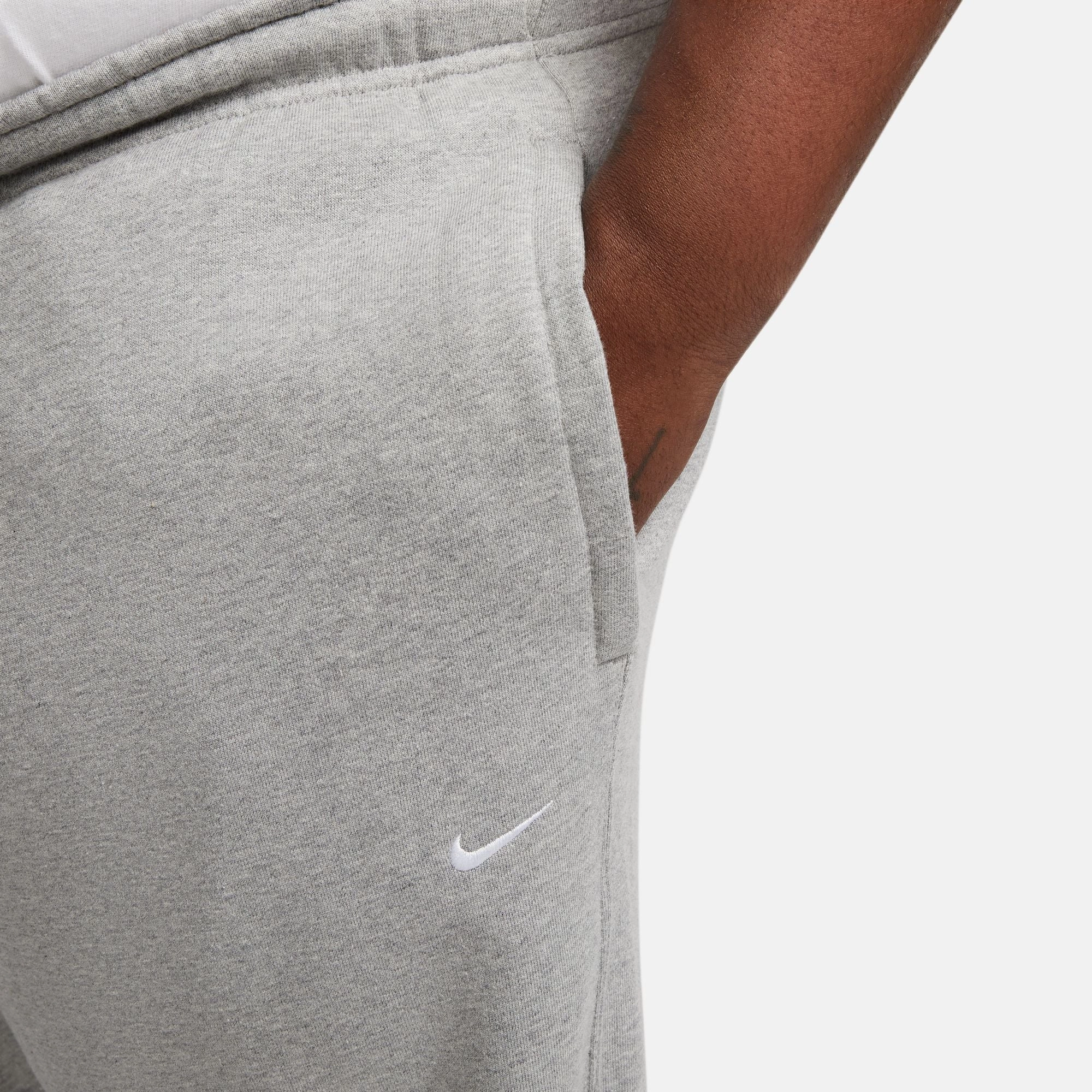 Men's Nike Solo SwooshPants - DK GREY HEATHER/WHITE