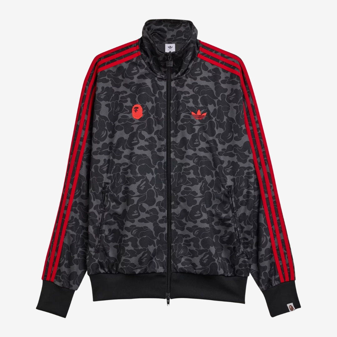 mens adidas x bape track jacket (black)
