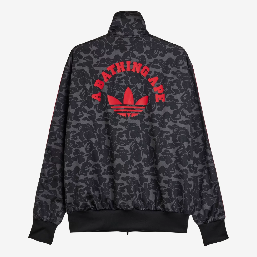 mens adidas x bape track jacket (black)