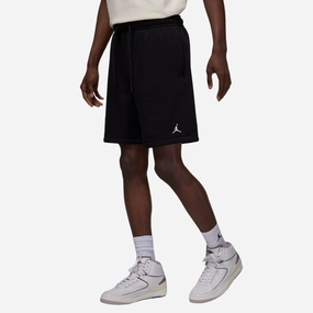 mens jordan brooklyn fleece shorts (black)