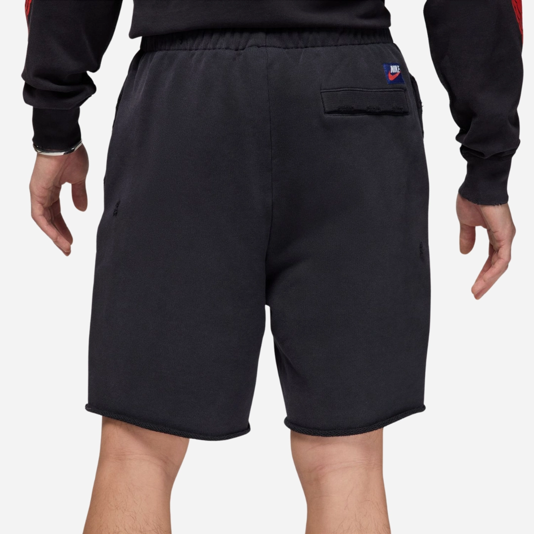 mens jordan rare air fleece shorts (black)