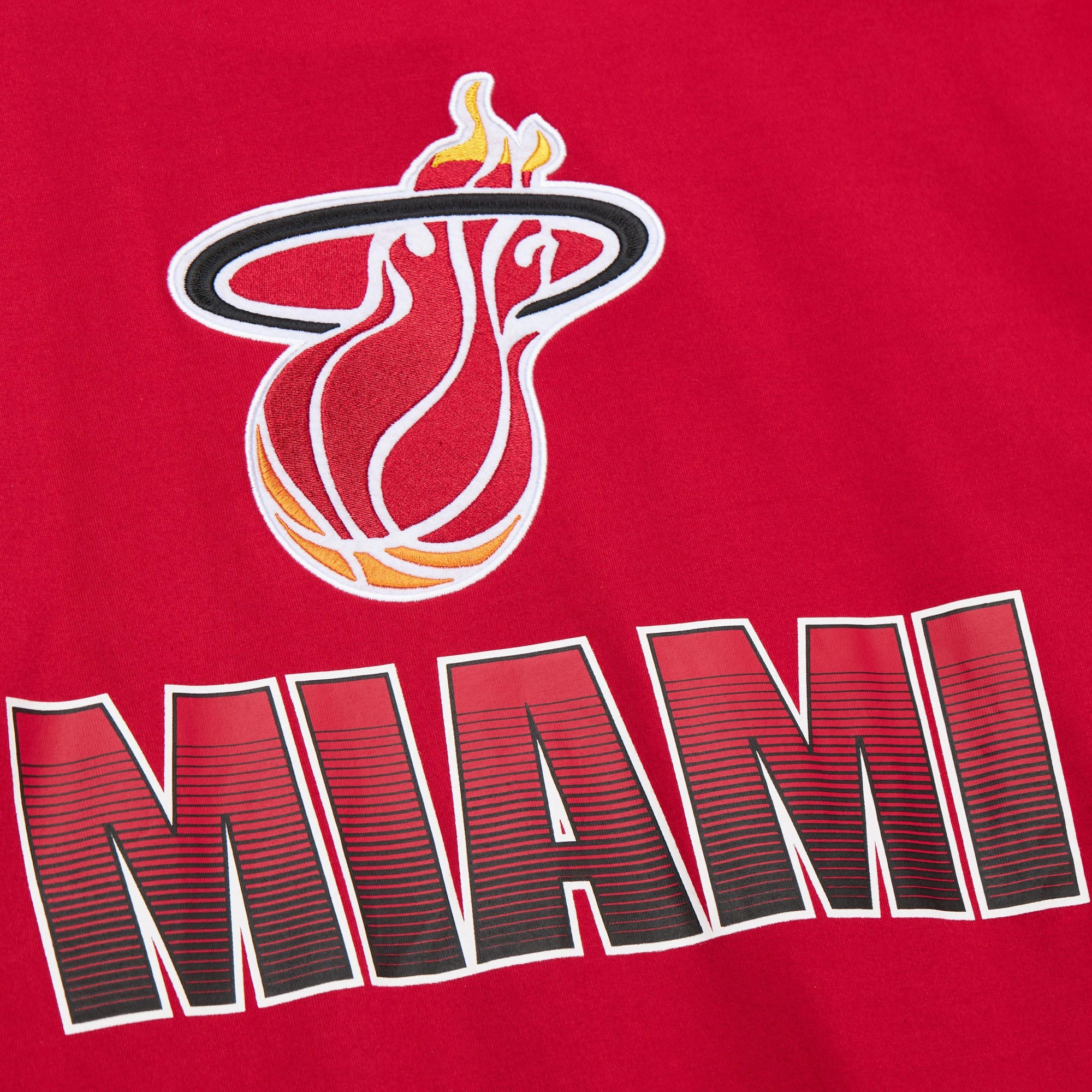 Mitchell & Ness Miami HEAT Allover Vintage Long Sleeve Tee